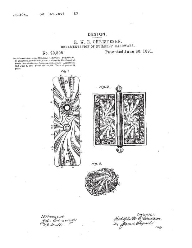United States design patent D0020895